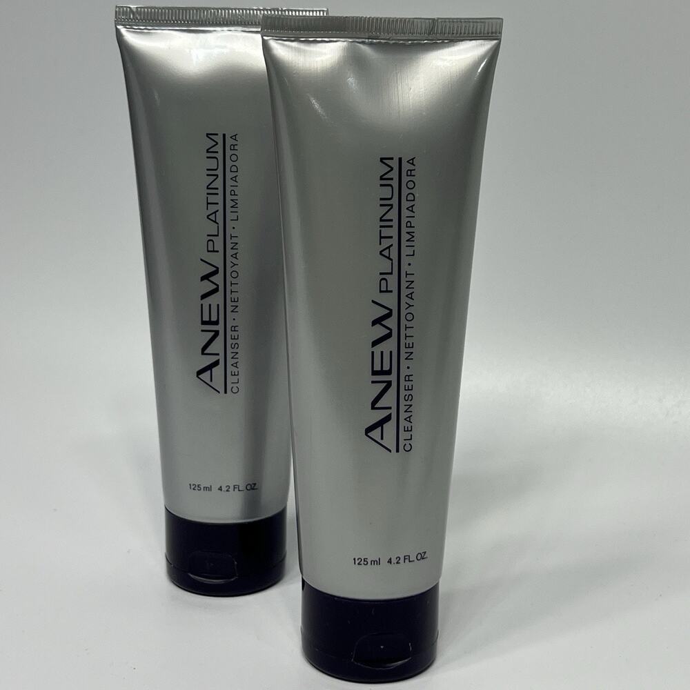 Lot 2 Avon Anew Platinum Cleanser Face Facial 4.2 oz NEW